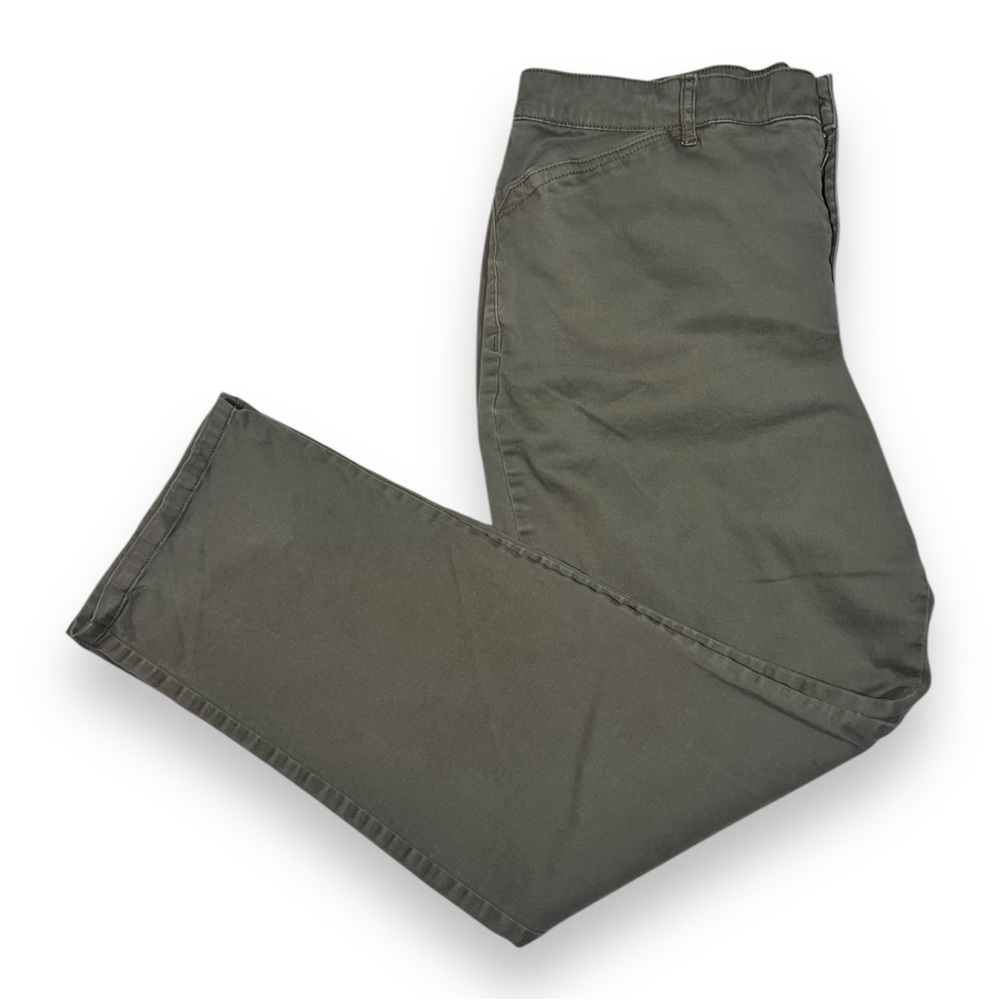 Gloria Vanderbilt Women’s Straight Leg Khakis Taupe Size 16S